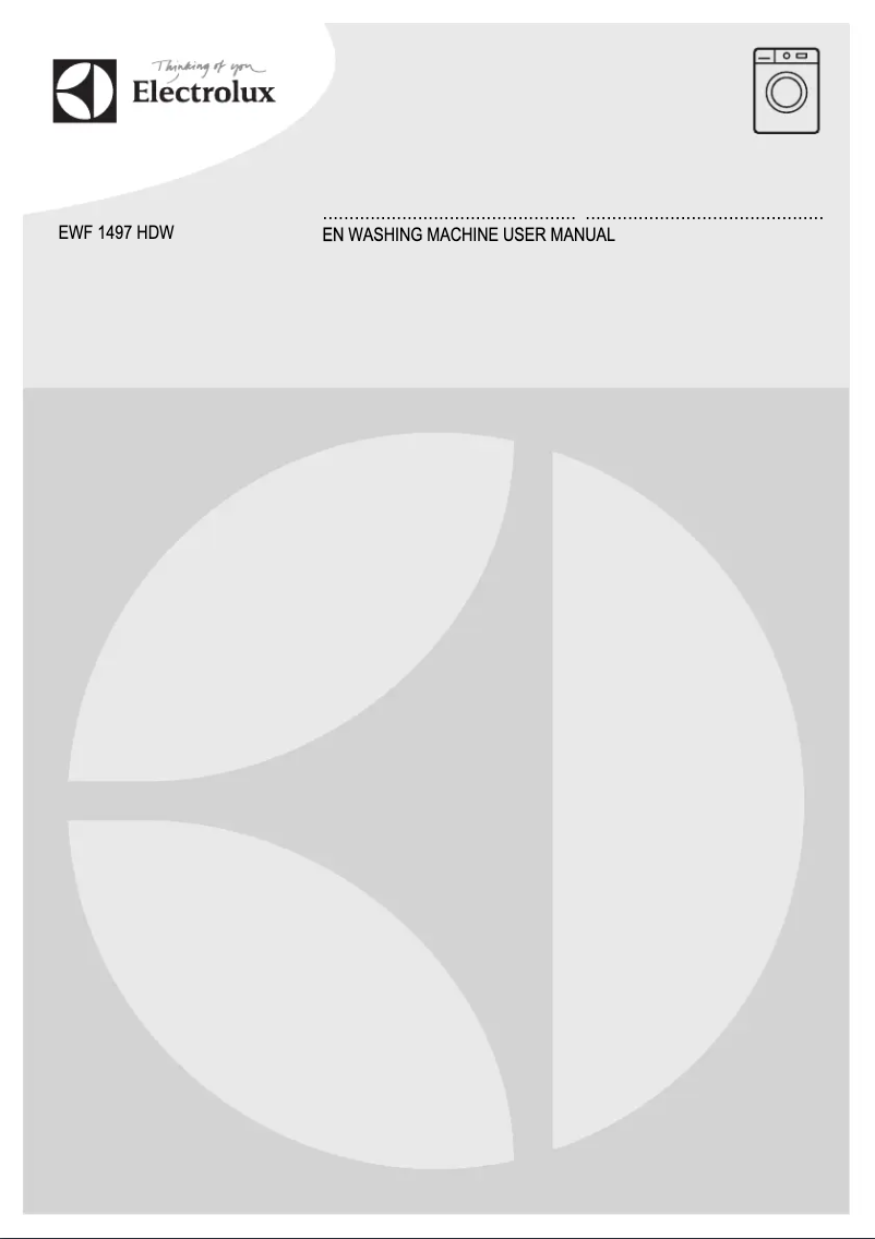 Page n°1 - Manuel utilisateur Electrolux EWF1497HDW