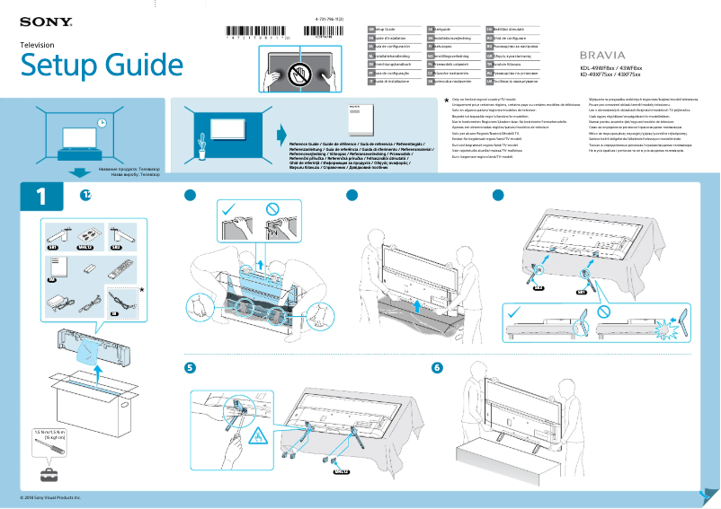 Page n°1 - Manuel utilisateur Sony Bravia KDL-49WF804