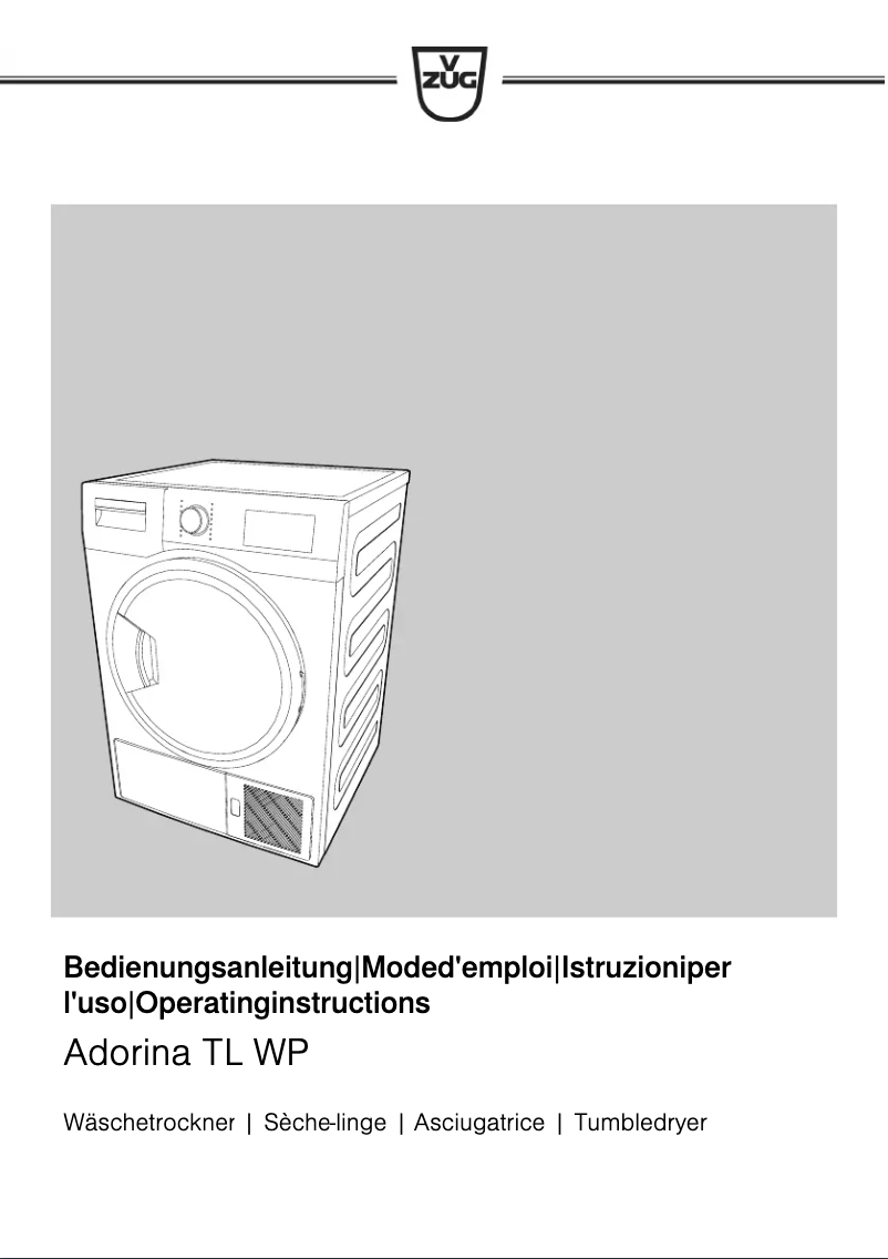 Image de la première page du manuel de l'appareil WTANTLWPl