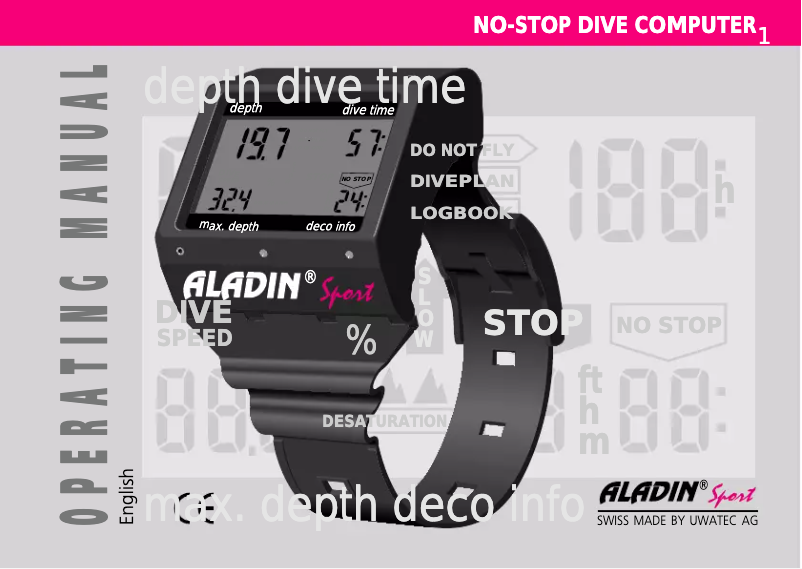 Page 1 de la notice Manuel utilisateur Uwatec Aladin Sport