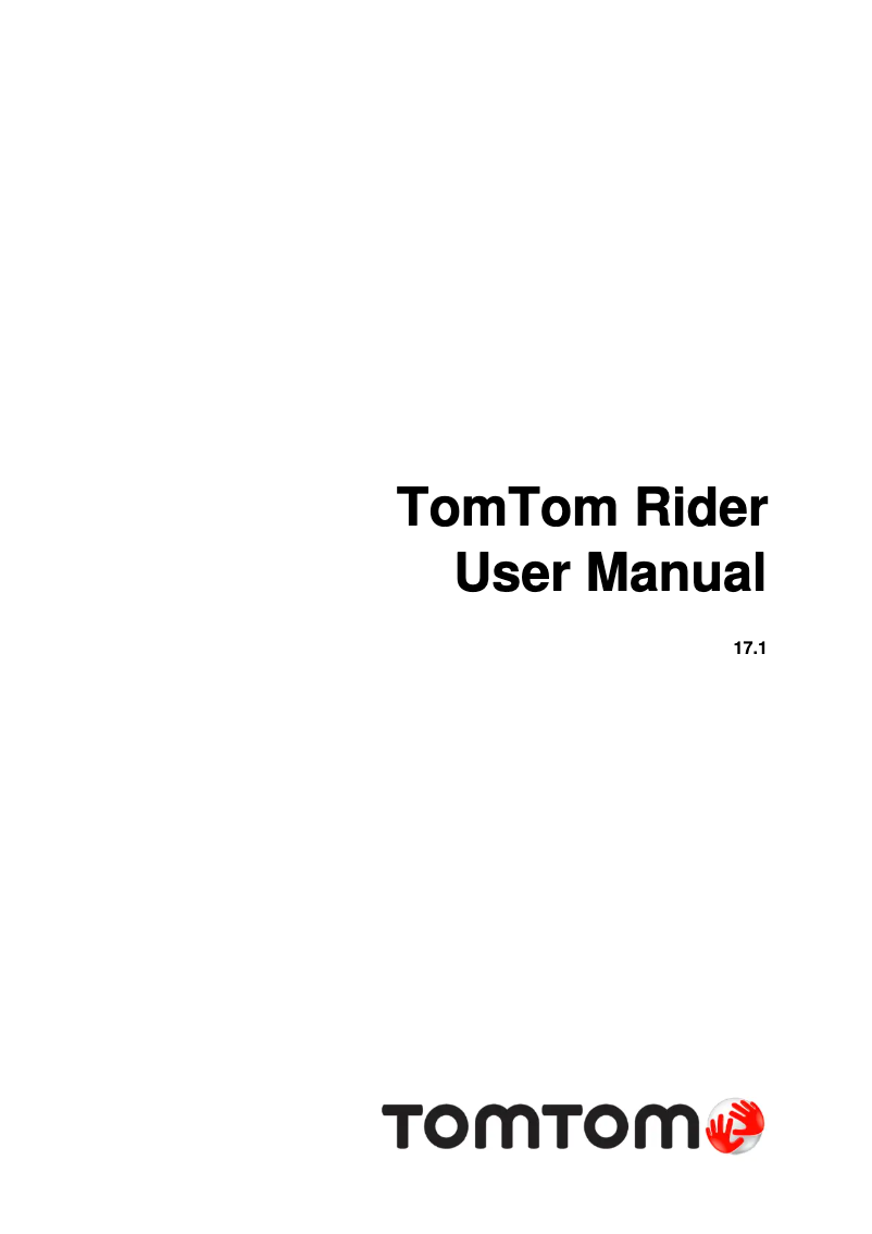 Page n°1 - Manuel utilisateur TomTom Rider 420