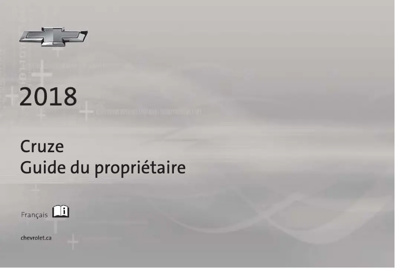 Page 1 de la notice Manuel utilisateur Chevrolet Cruze (2018)