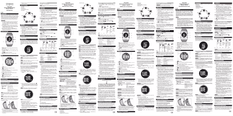 Page n°1 - Manuel utilisateur Oregon Scientific Tracker RA122