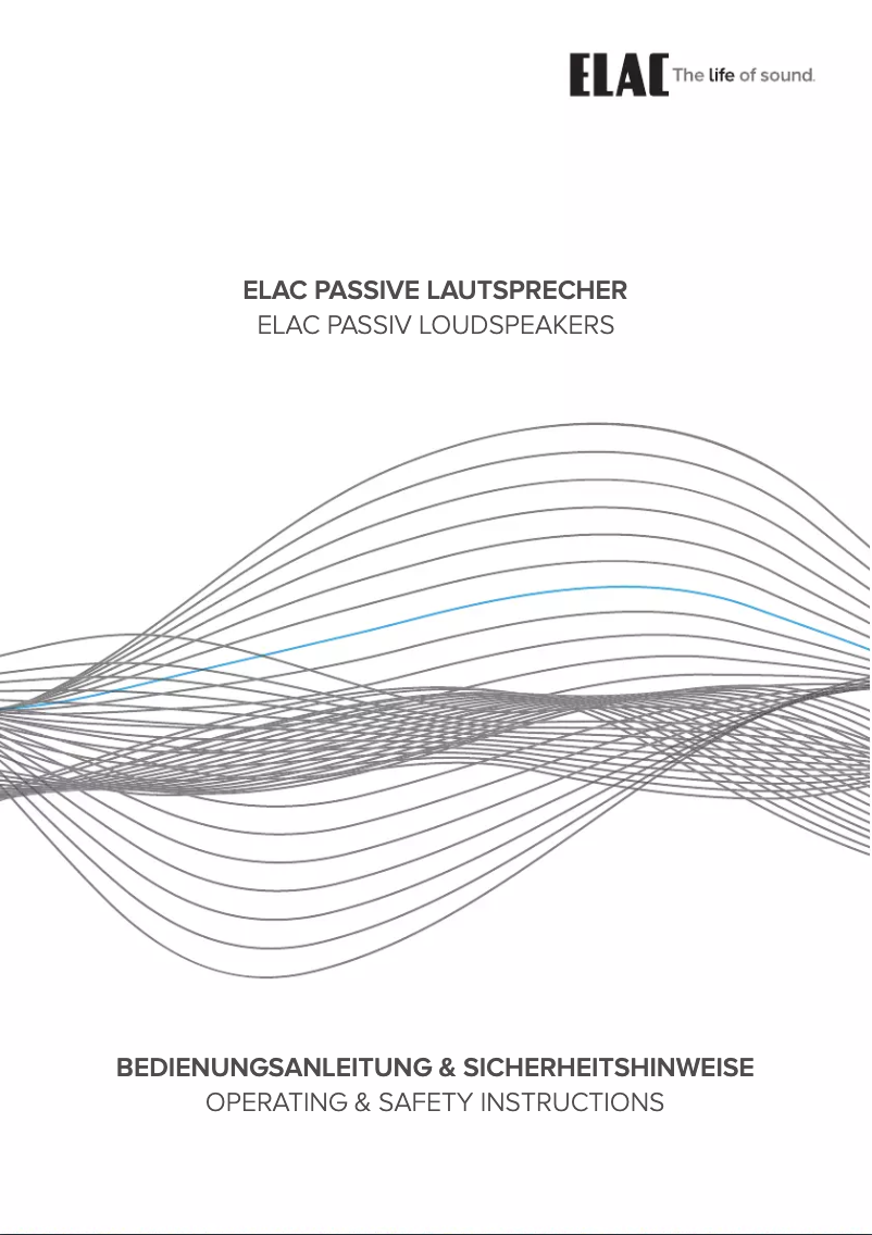 Page n°1 - Manuel utilisateur ELAC VELA FS 409