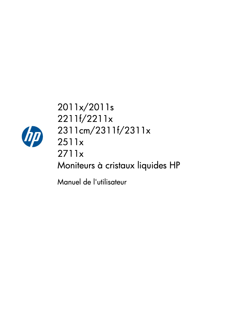 Page 1 de la notice Manuel utilisateur HP 2011s