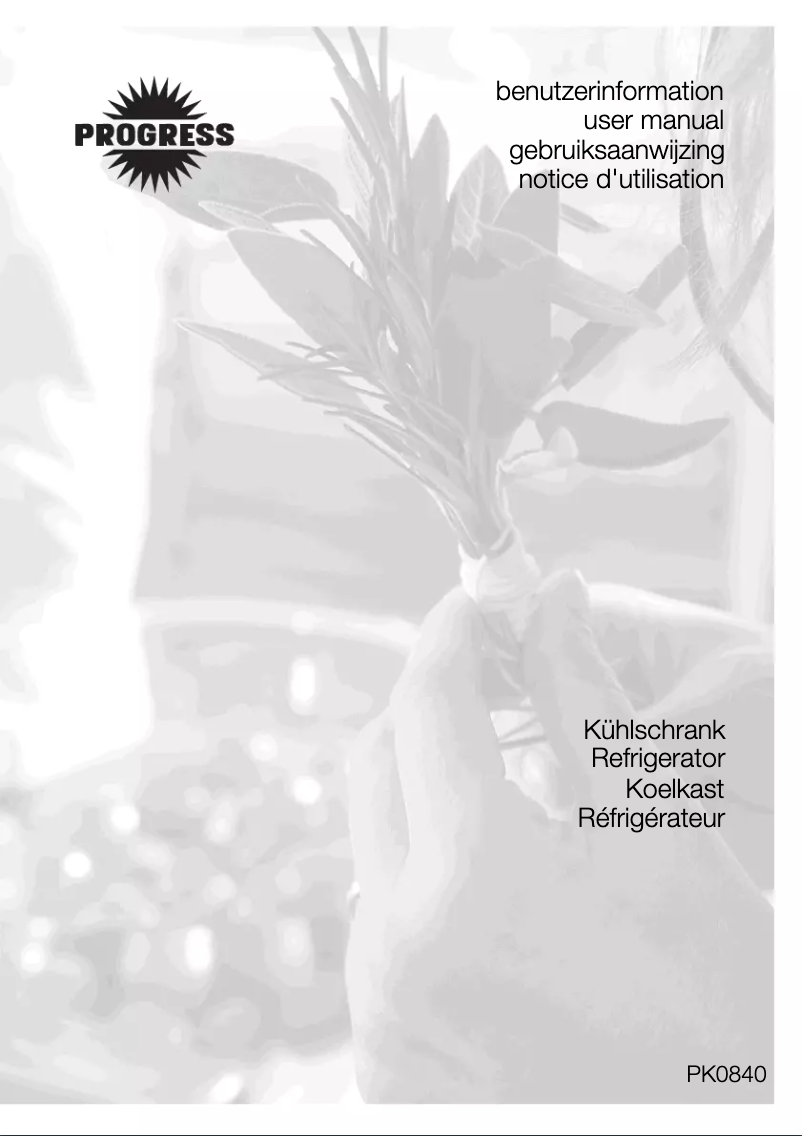 Image de la première page du manuel de l'appareil PK0840