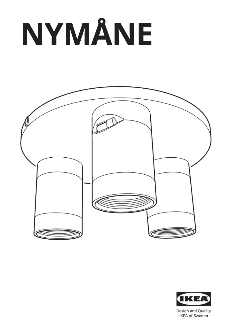 Page 1 de la notice Manuel utilisateur Ikea NYMÅNE 003.362.67