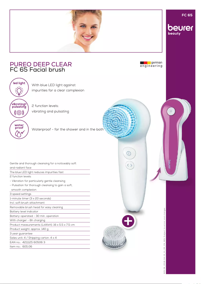 Image de la première page du manuel de l'appareil FC 65