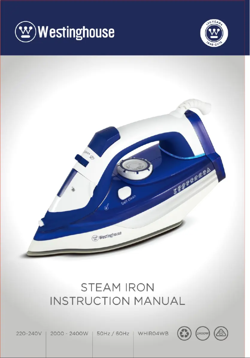 Page 1 de la notice Manuel utilisateur Westinghouse WHIR04WB