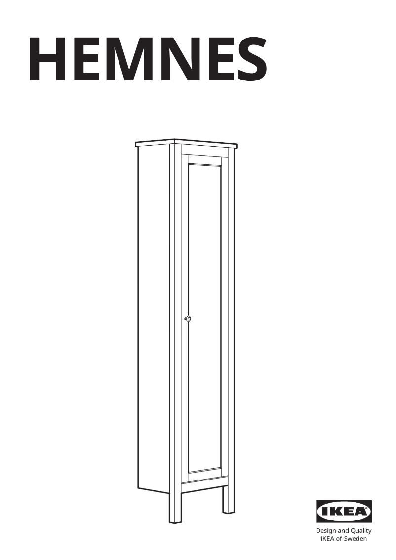 Page 1 de la notice Manuel utilisateur Ikea HEMNES 403.489.99