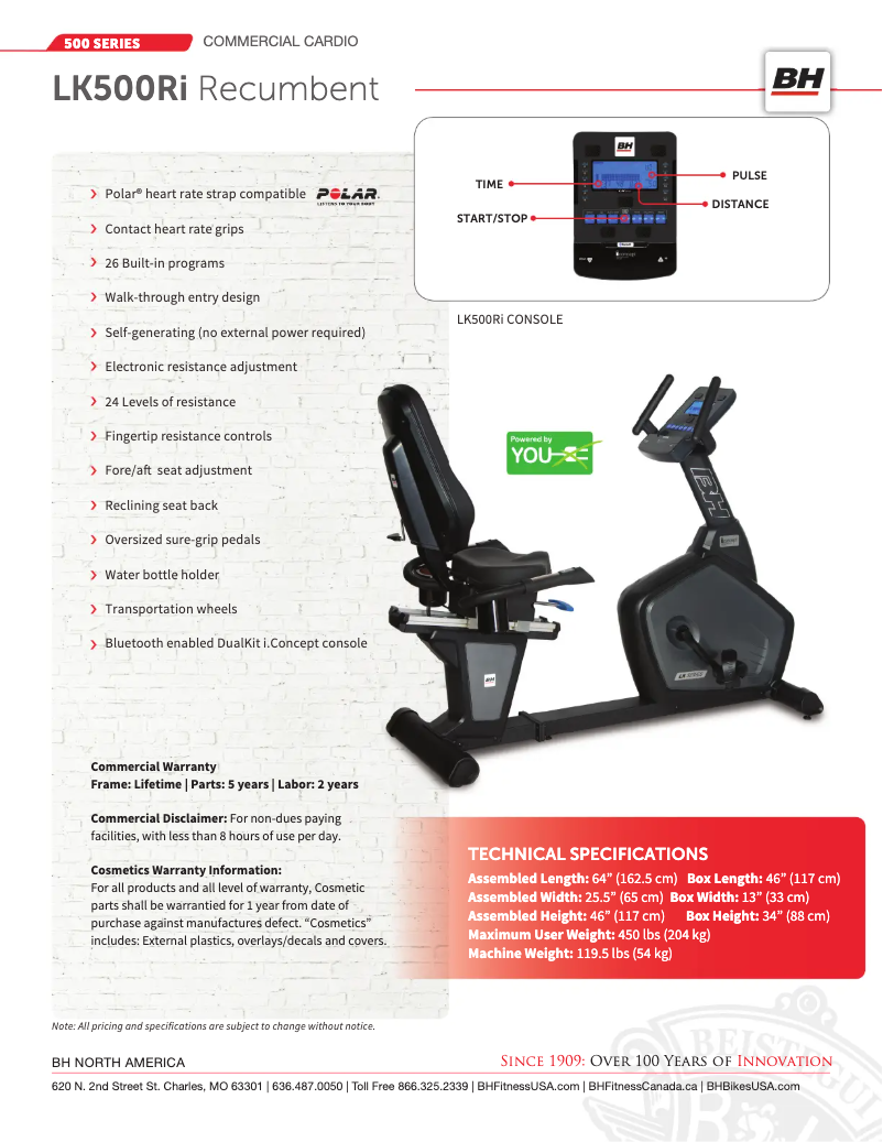 Image de la première page du manuel de l'appareil LK500Ri