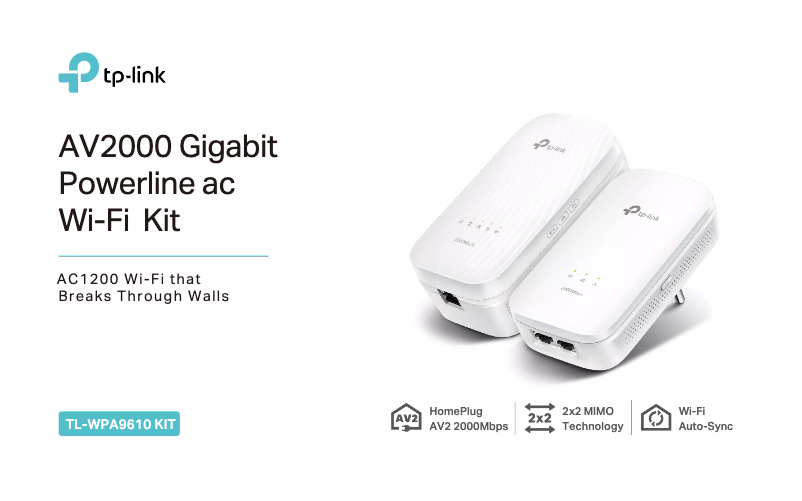 Page n°1 - Fiche technique TP-Link TL-WPA9610 KIT