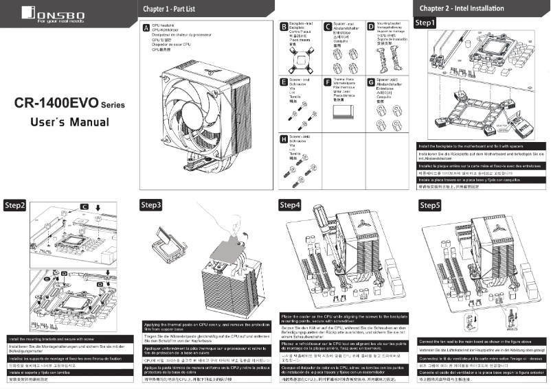 Page 1 of the manual User Manual Jonsbo CR-1400 Evo Color