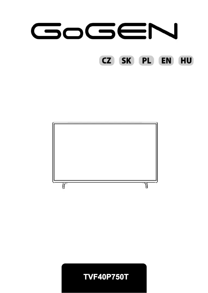 Page n°1 - Manuel utilisateur GoGen TVF40P750T