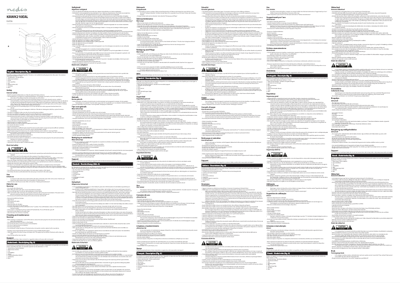 Image de la première page du manuel de l'appareil KAWK210EAL