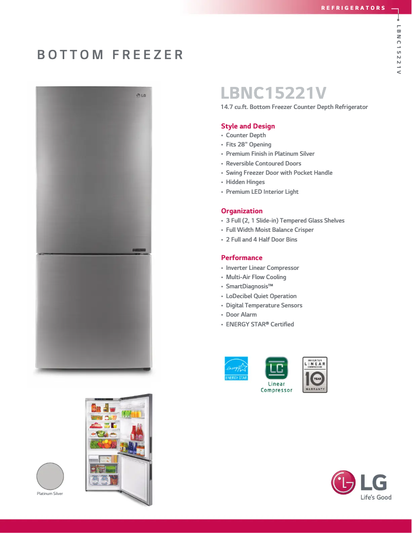 Image de la première page du manuel de l'appareil LBNC15221V