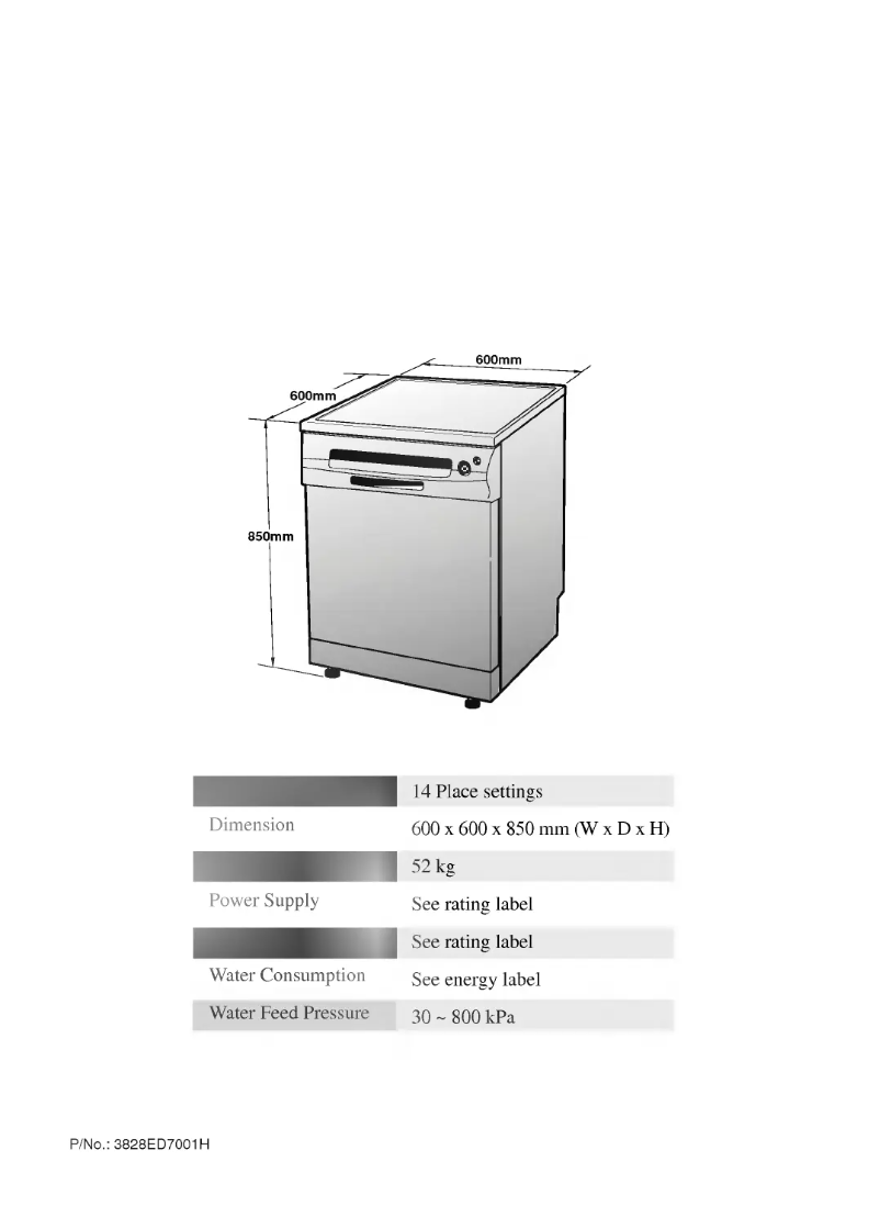 Page 1 de la notice Manuel utilisateur LG LD-14AW1