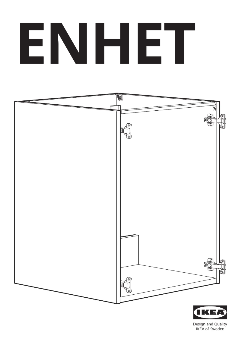 Page 1 de la notice Manuel utilisateur Ikea ENHET 105.144.38
