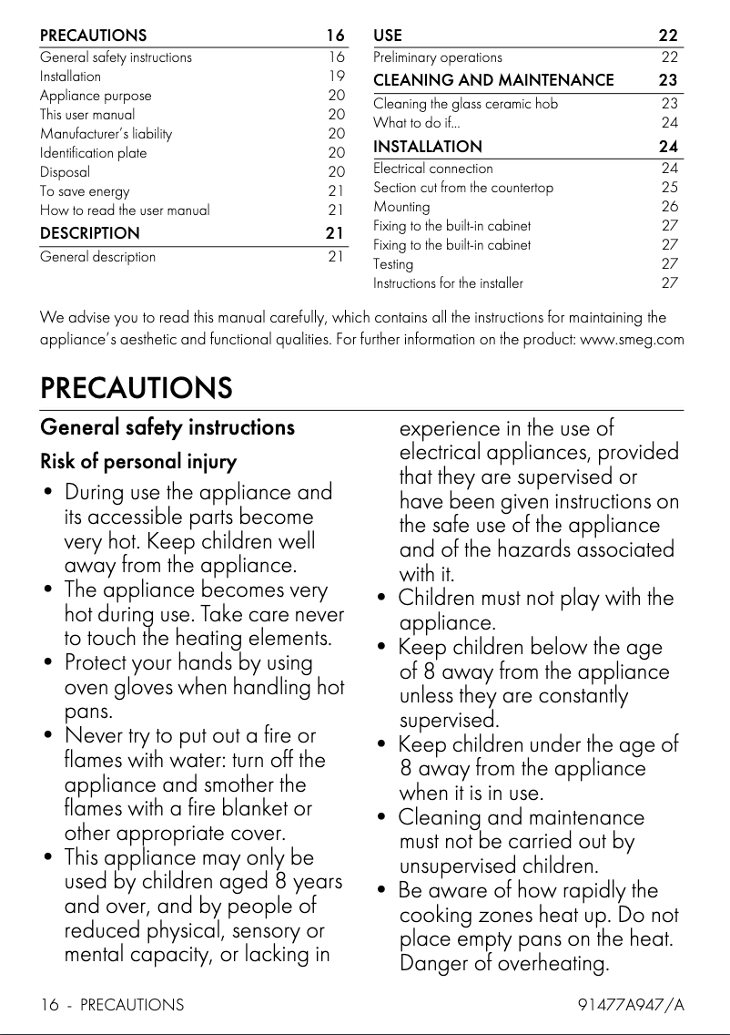 Image de la première page du manuel de l'appareil P864AO