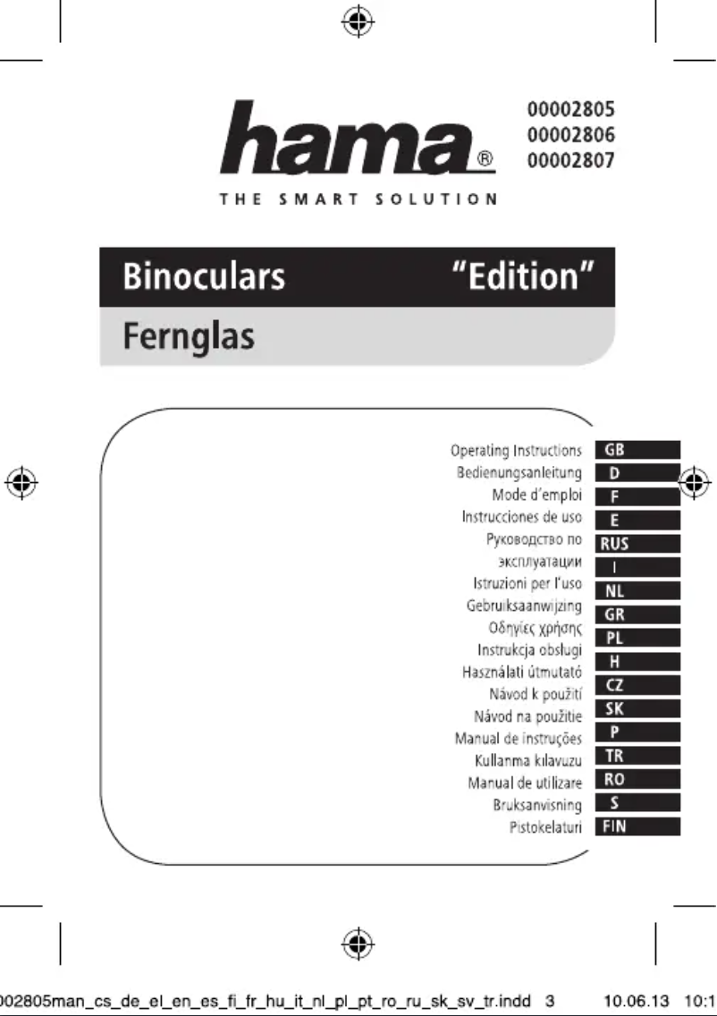 Page 1 de la notice Manuel utilisateur Hama Edition