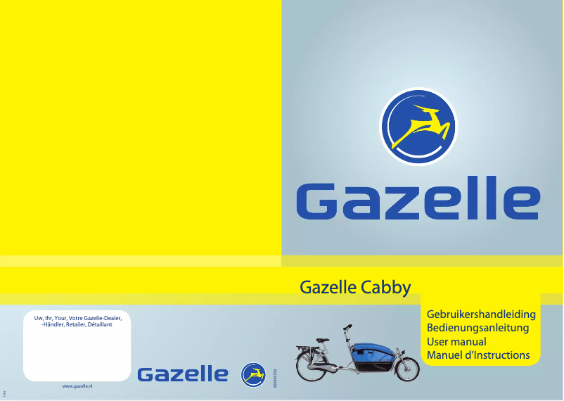 Page 1 de la notice Manuel utilisateur Gazelle Cabby