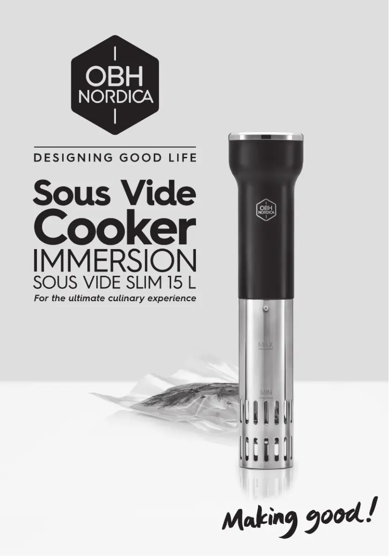 Página 1 del manual Manual de usuario OBH Nordica Immersion 7970