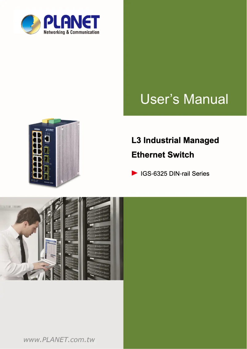 Page n°1 - Manuel utilisateur Planet IGS-6325-8T8S