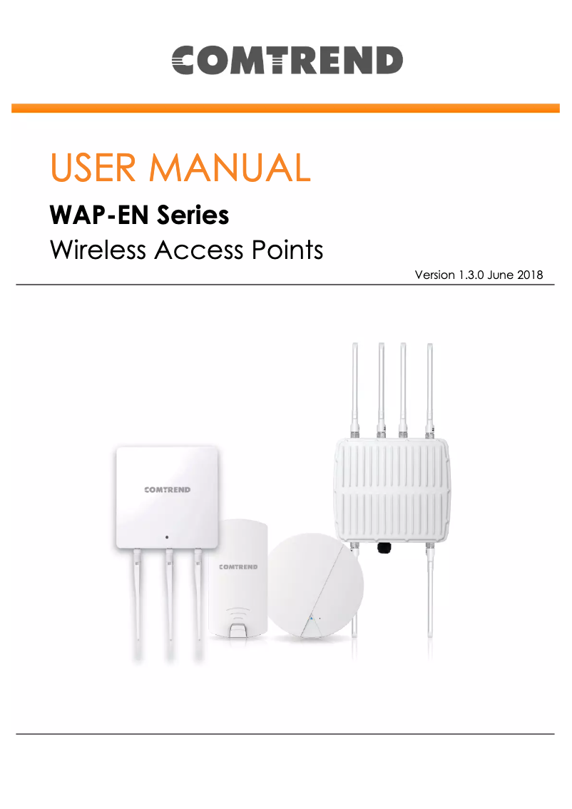 Page n°1 - Manuel utilisateur Comtrend WAP-EN1750C