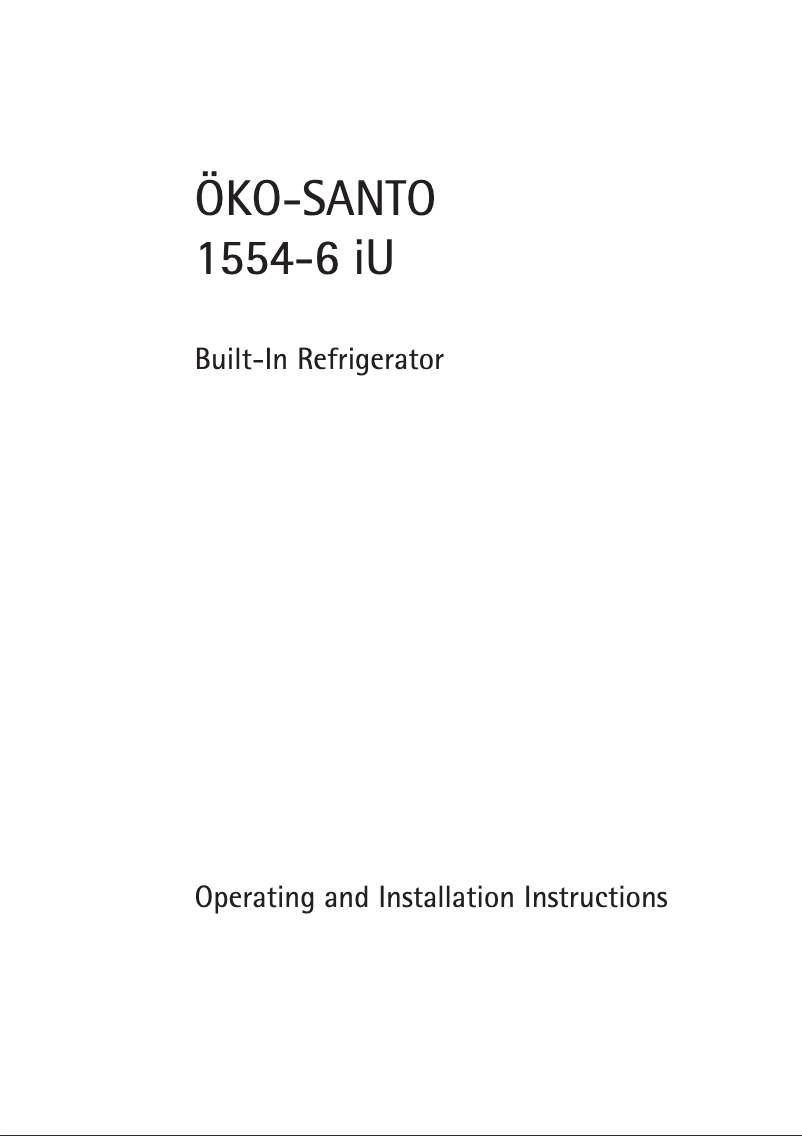 Página 1 del manual Manual de usuario AEG Santo 1554-6iU