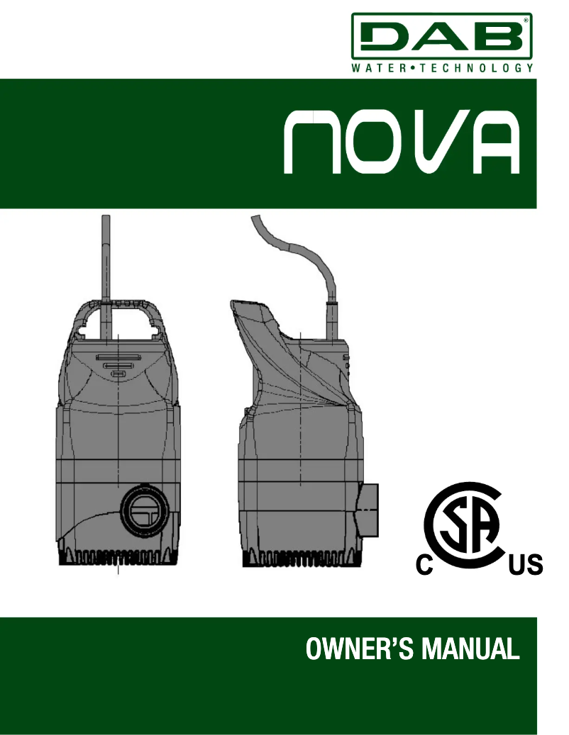 Page n°1 - Manuel utilisateur DAB Nova 4100