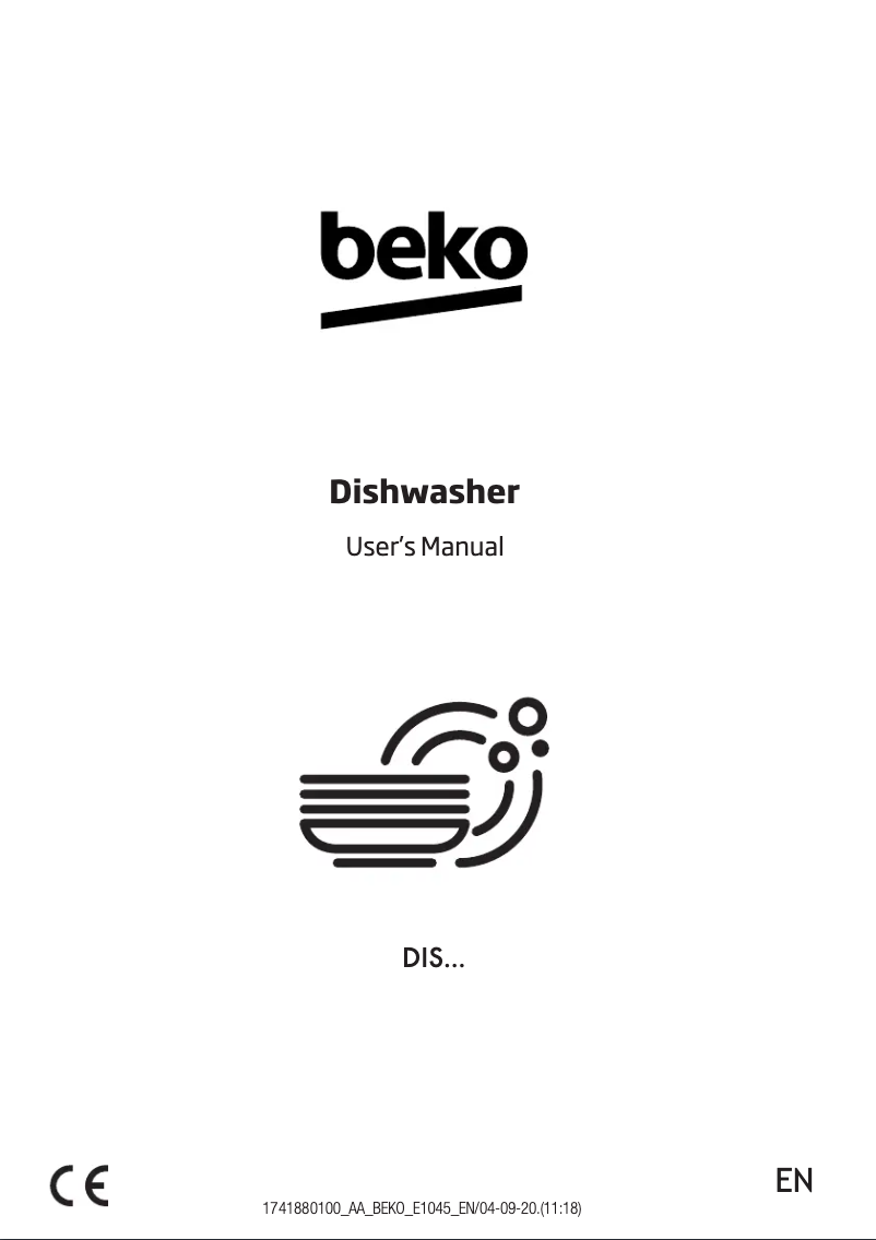 Page n°1 - Manuel utilisateur Beko DIS35024