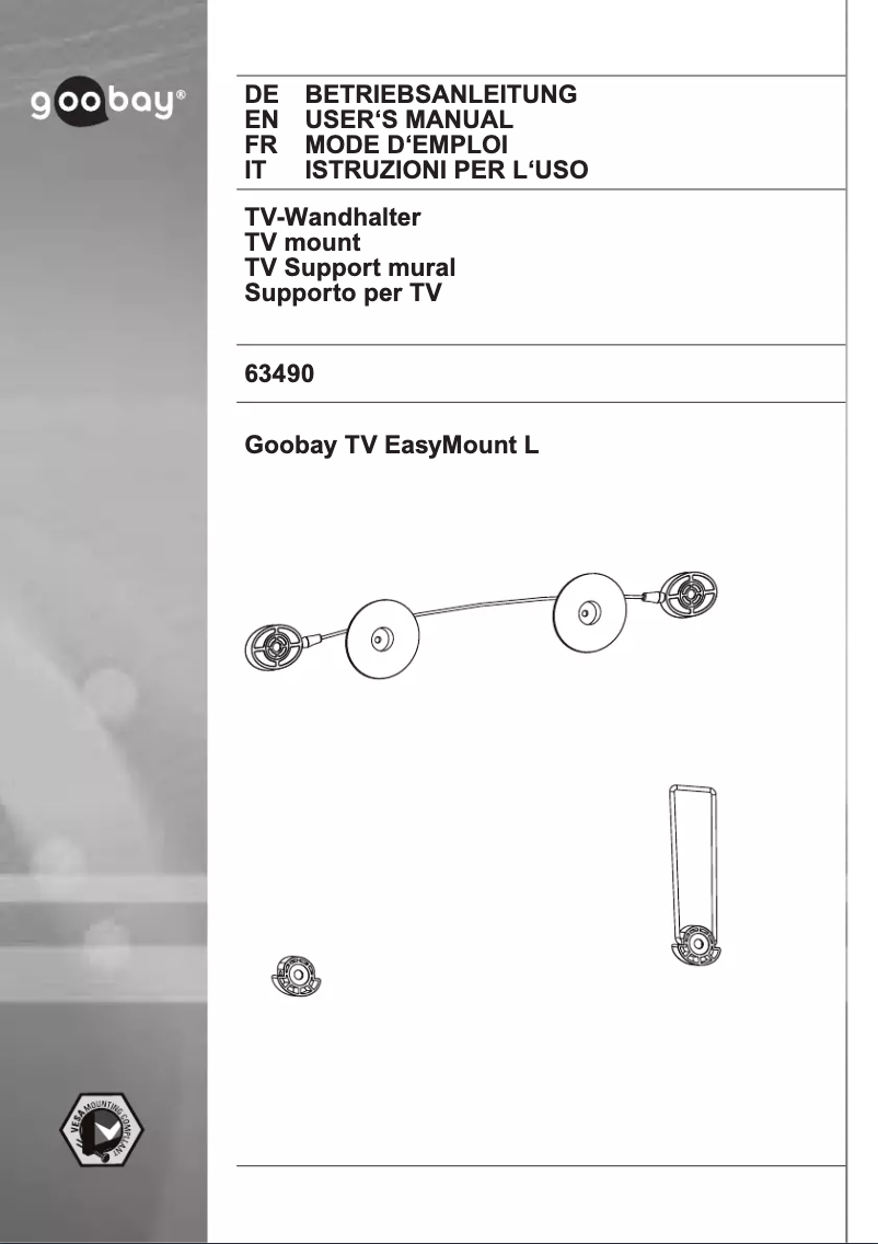 Imagen de la primera página del manual del dispositivo TV EasyMount L