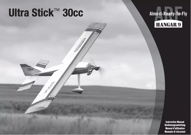 Page n°1 - Manuel utilisateur Hangar 9 Ultra Stick 30cc