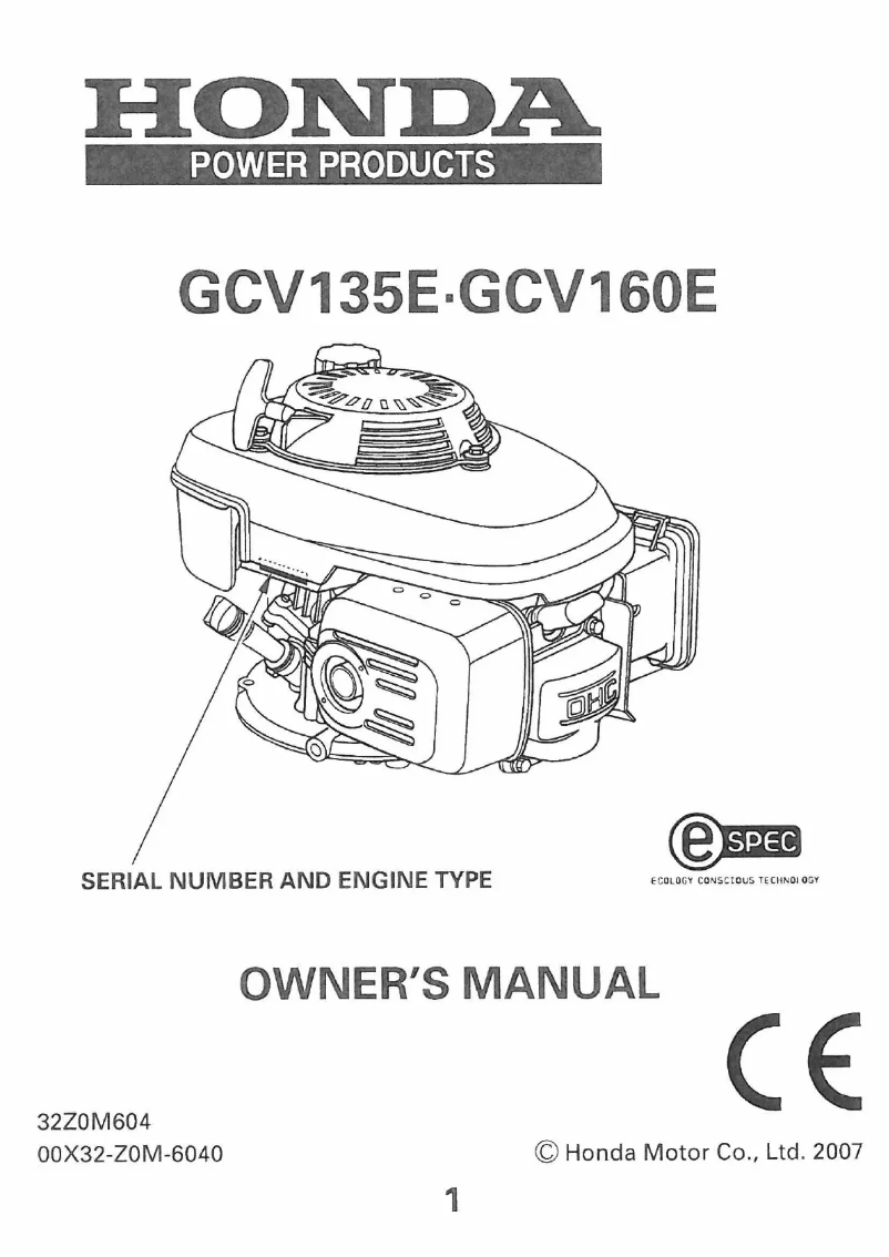 Image de la première page du manuel de l'appareil GCV135E