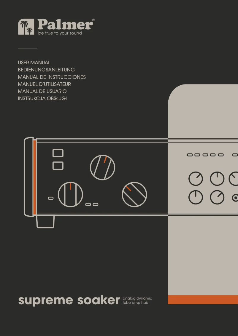 Page 1 de la notice Manuel utilisateur Palmer SUPREME SOAKER
