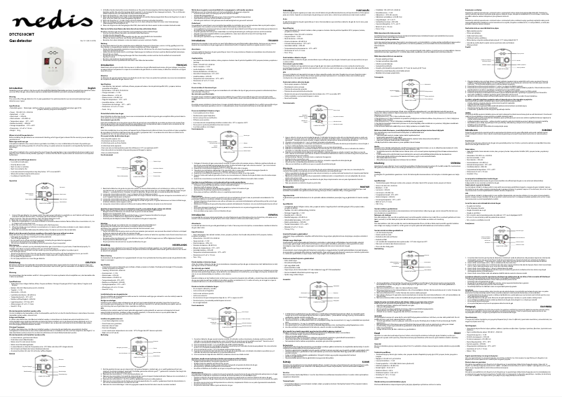 Page 1 de la notice Manuel utilisateur Nedis DTCTG10CWT