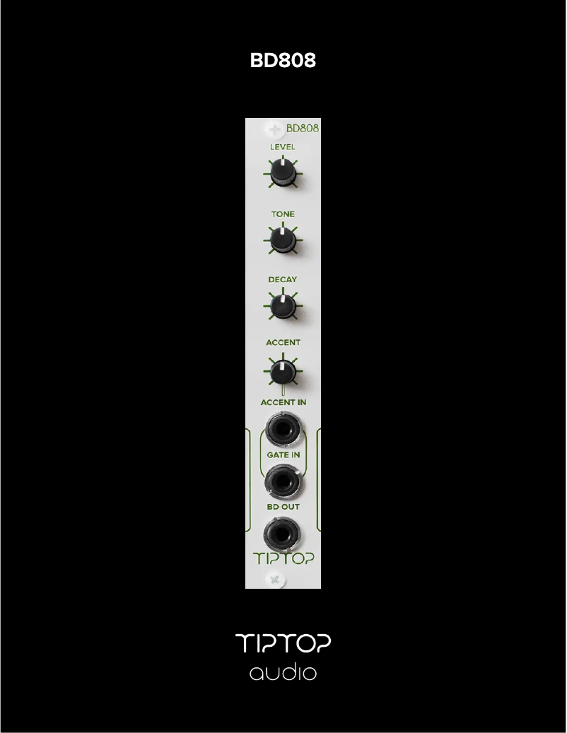 Page 1 de la notice Manuel utilisateur Tiptop Audio BD808