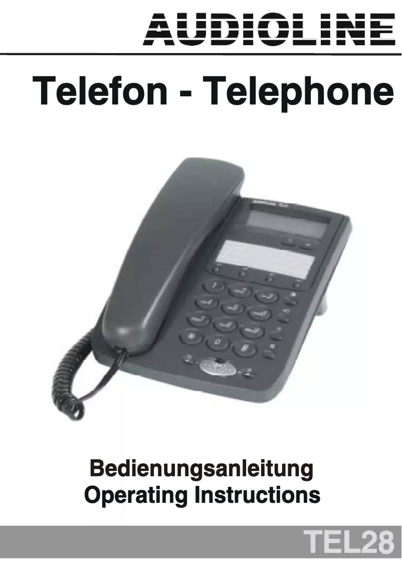 Imagen de la primera página del manual del dispositivo TEL28