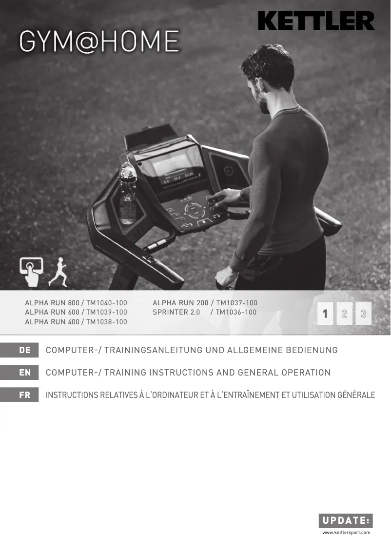Page n°1 - Manuel utilisateur Kettler Alpha Run 400