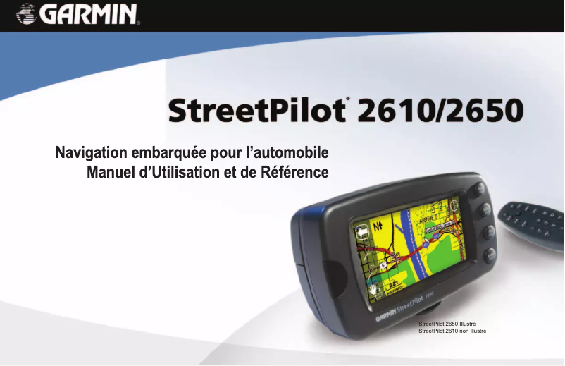 Image de la première page du manuel de l'appareil StreetPilot 2610