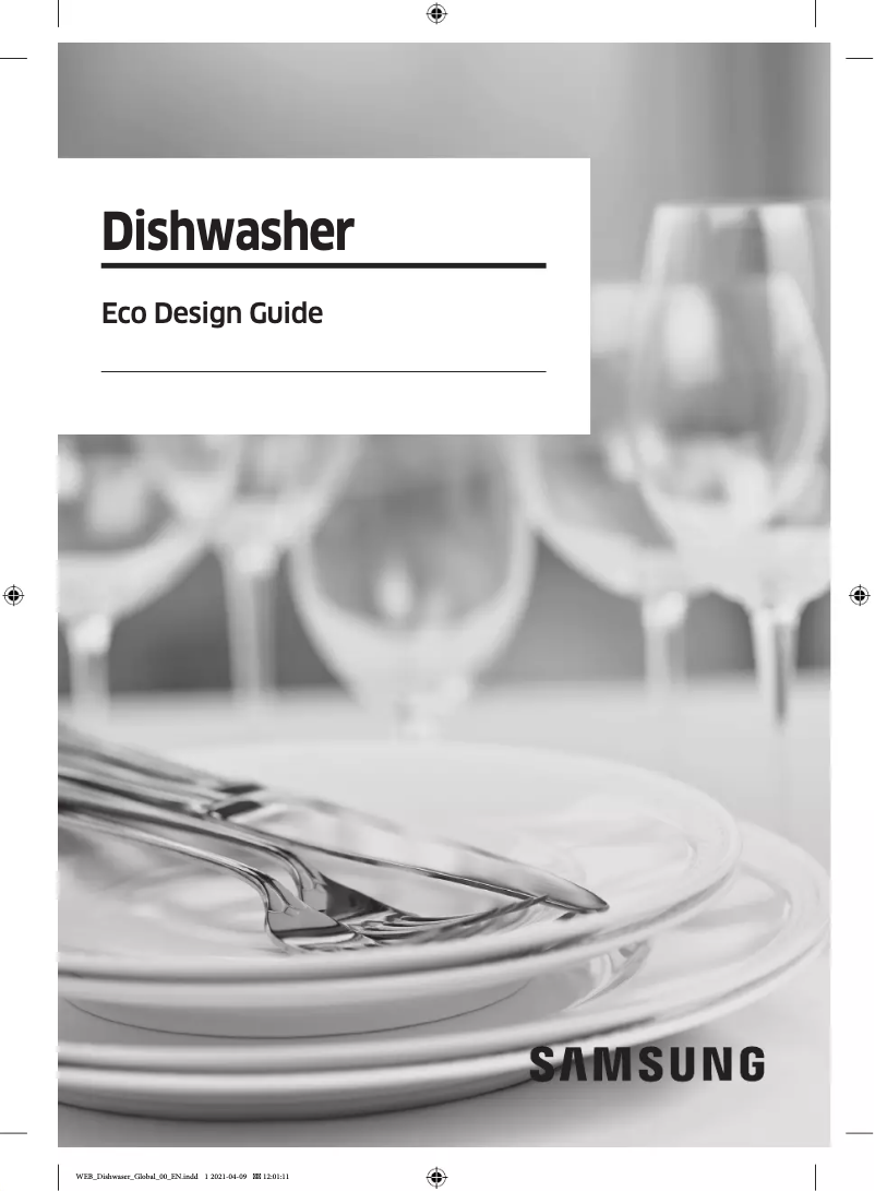 Page 1 de la notice Manuel utilisateur Samsung DW60M6042US/EG