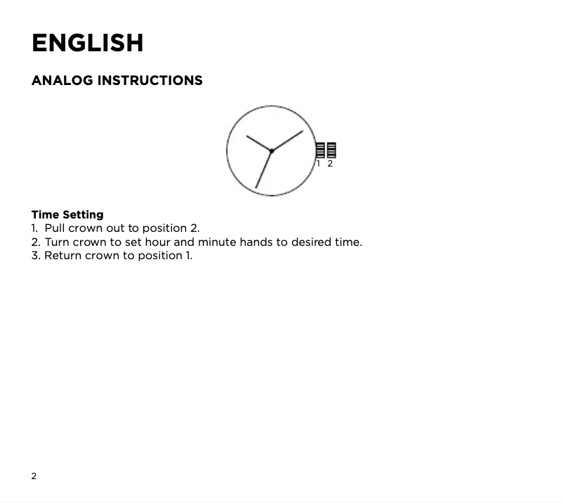 Page 1 de la notice Manuel utilisateur Armani Chronograph AX1326