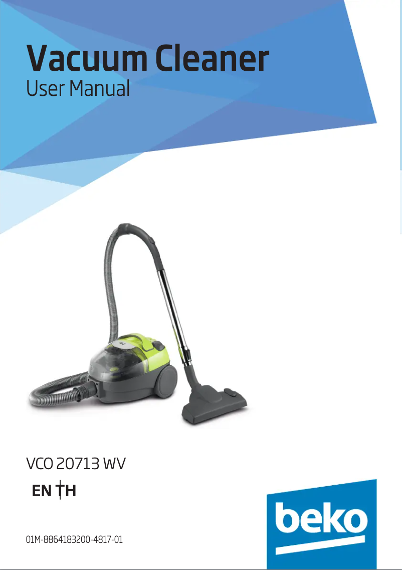 Page 1 de la notice Manuel utilisateur Beko VCO 20713 WV