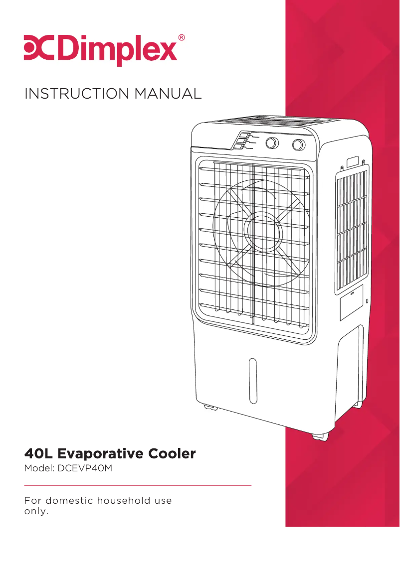 Página 1 del manual Manual de usuario Dimplex DCEVP40M