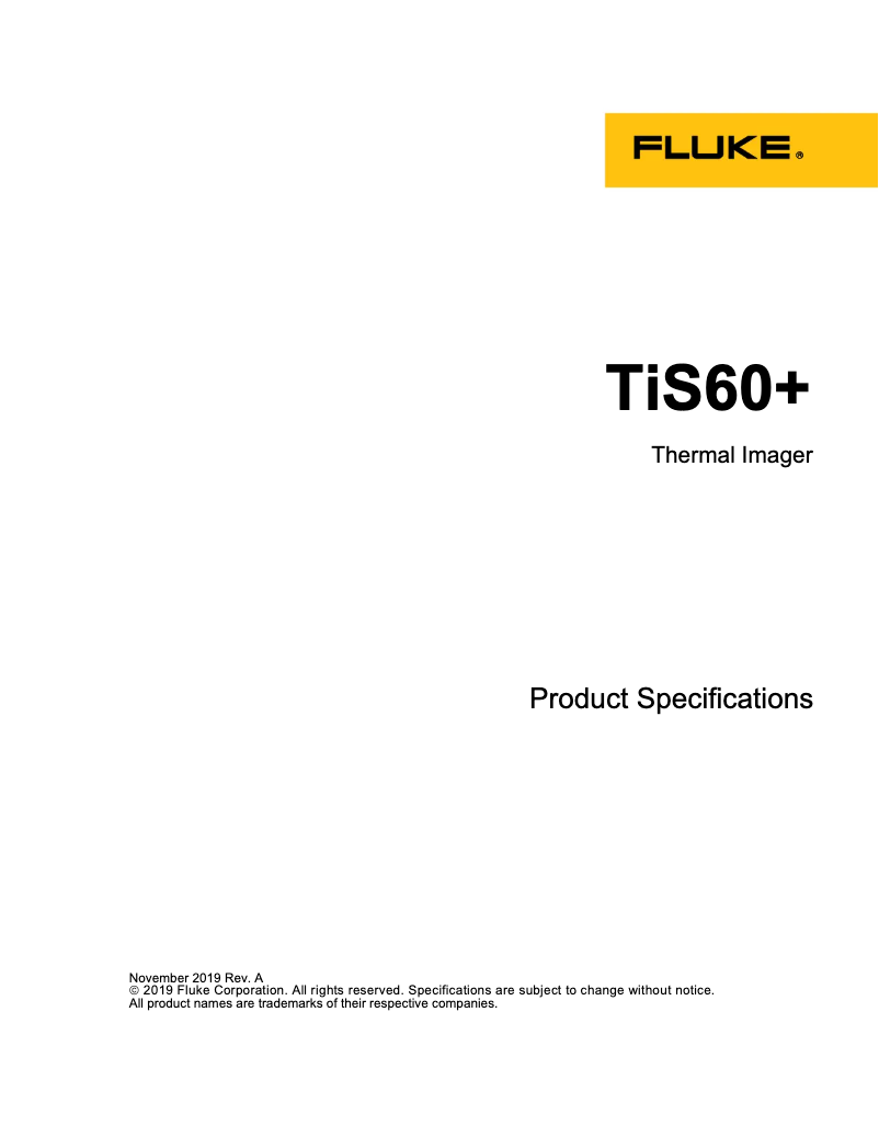 Image de la première page du manuel de l'appareil TiS60+