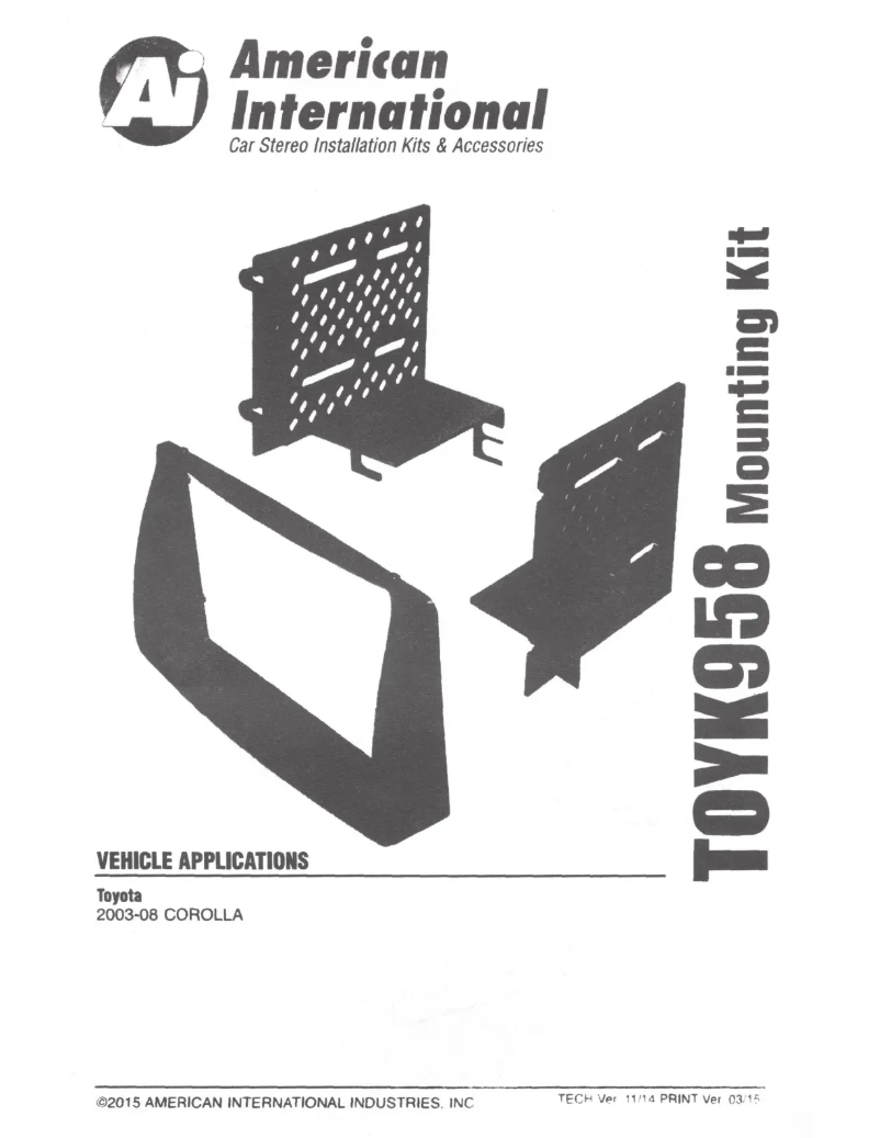 Page n°1 - Manuel utilisateur American International TOYK958