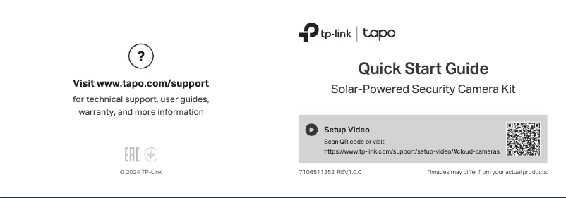 Page n°1 - Manuel utilisateur TP-Link Tapo C425 KIT