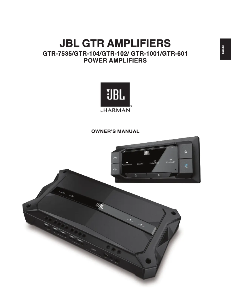 Page n°1 - Manuel utilisateur JBL GTR-100