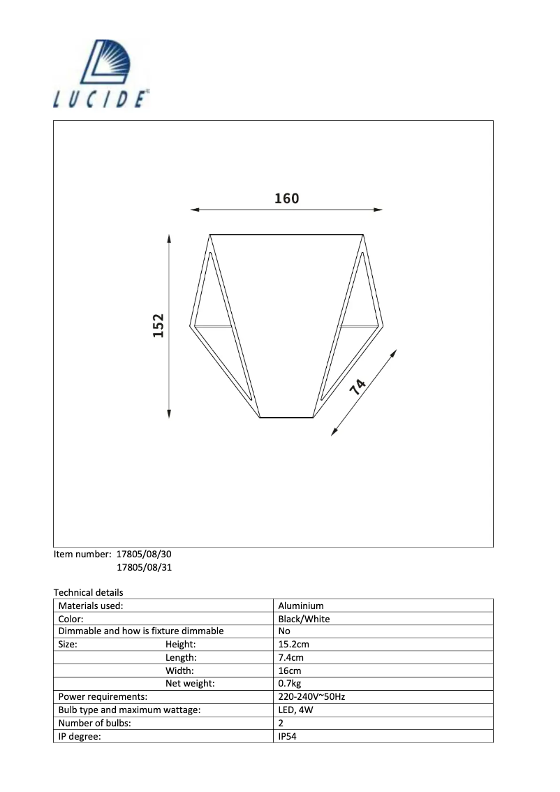 Image de la première page du manuel de l'appareil Tixis