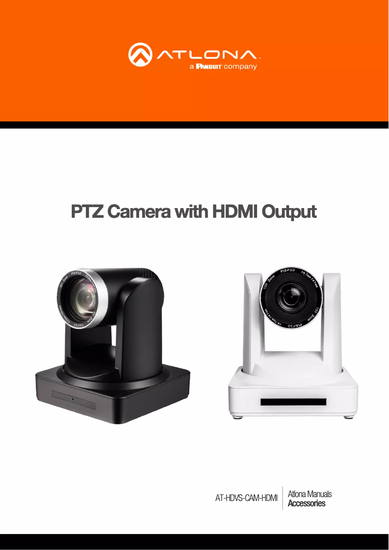 Page 1 de la notice Manuel utilisateur Atlona HDVS-CAM-HDMI-W